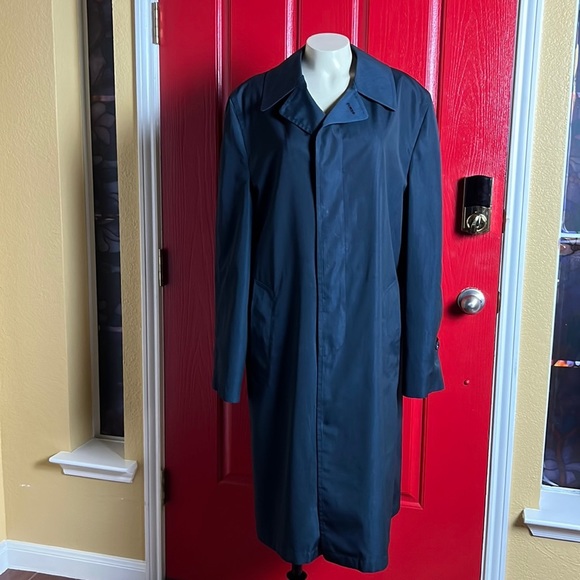 Neiman Marcus trench coat black color for men in excellent condition - Picture 1 of 6